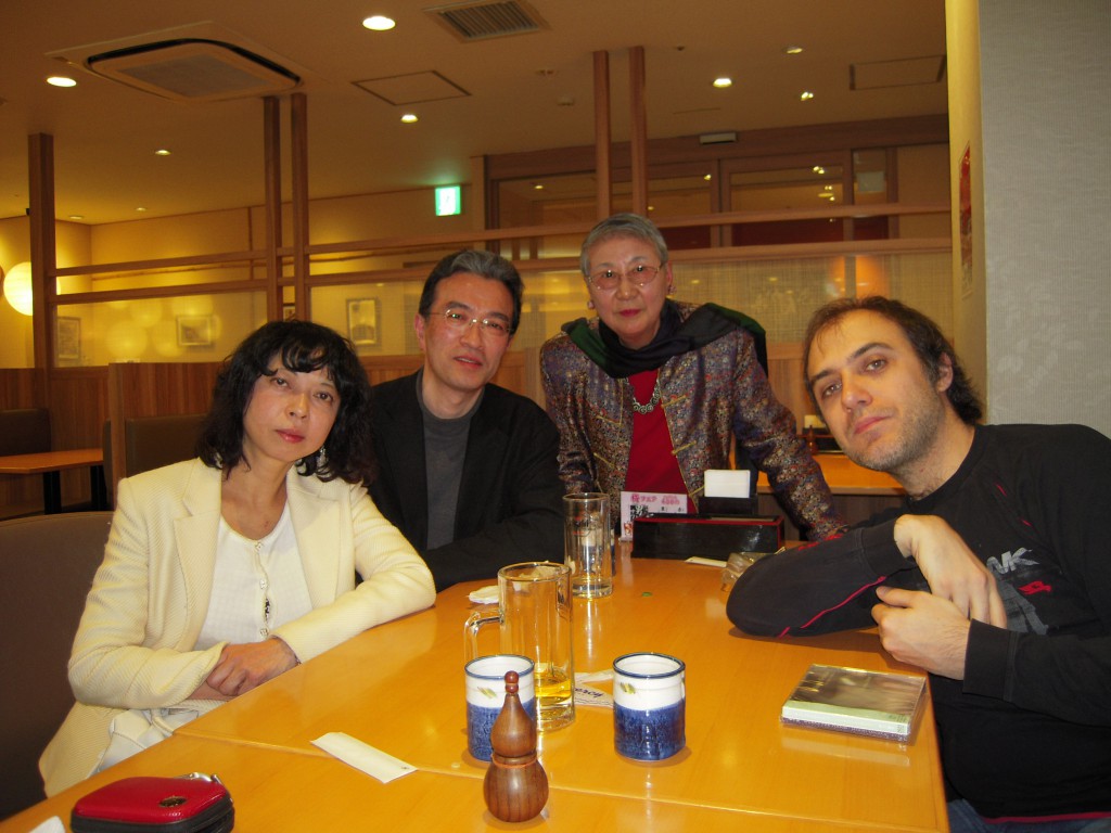 after concert, M.Takano, S.Tanaka, R.Irino, N.Tzortzis  